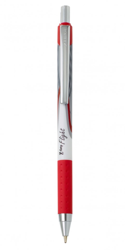 Στυλό ball Z-Grip Flight Zebra 1.2mm κόκκινο
